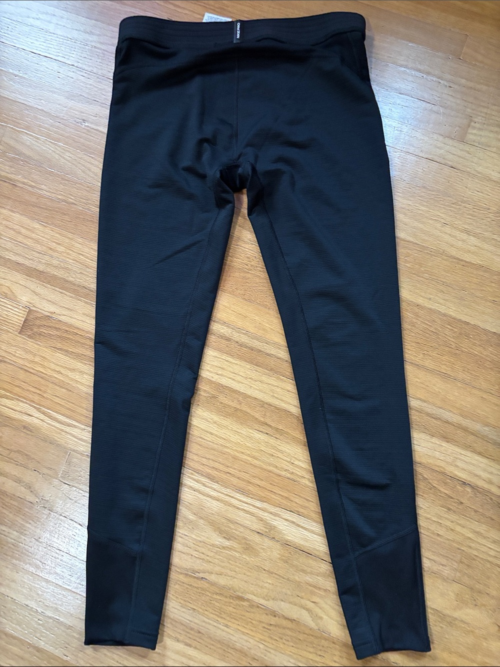 Nike Black Pro 3/4 length base layer Leggings with White Swoosh - Picture 7 of 7